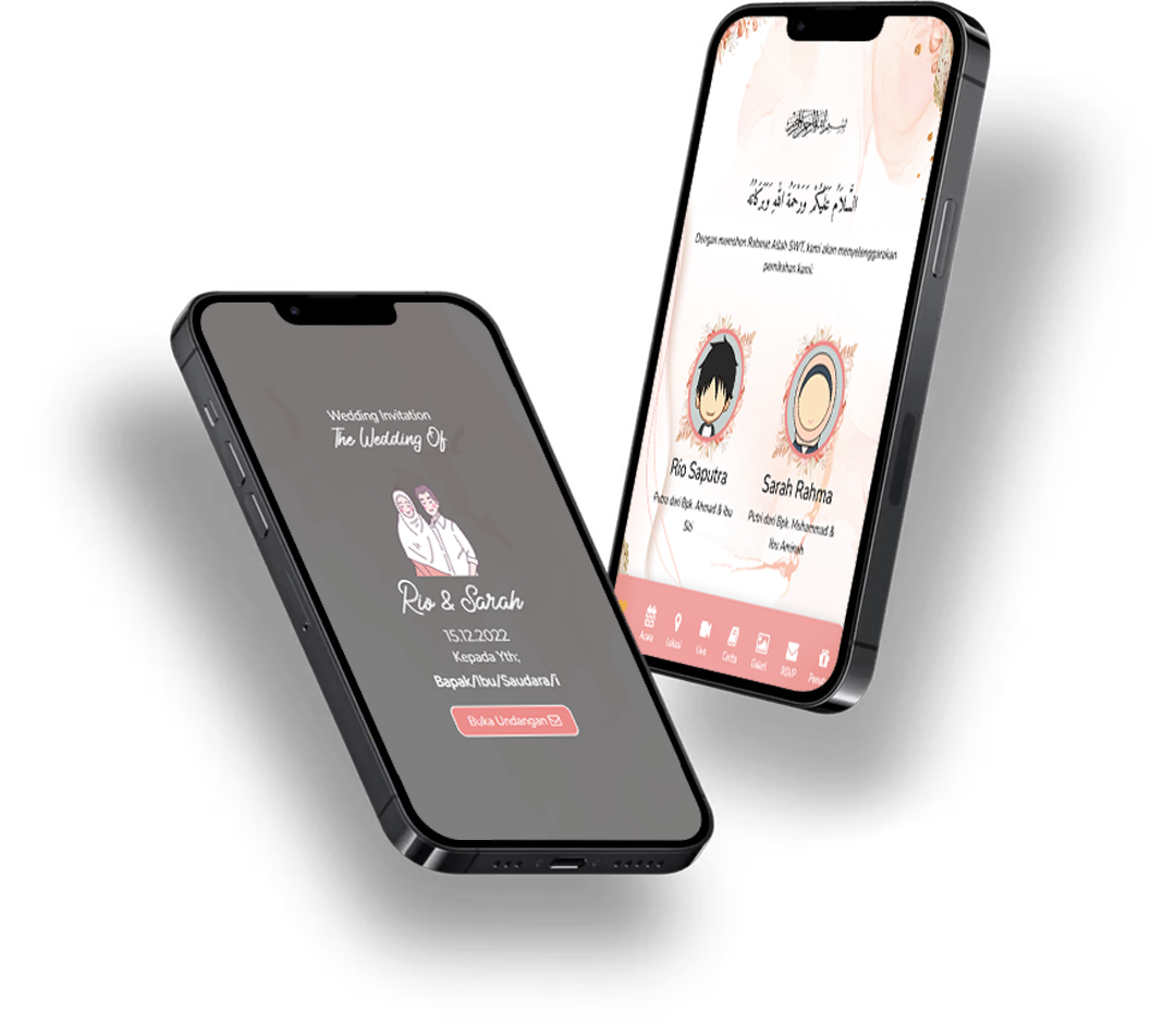 custom background undangan online digital website